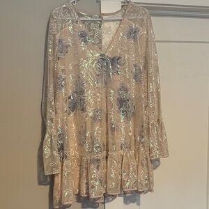 Free People Iridescent Sequin Dress